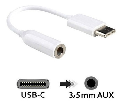 Adaptador De Audio Usb Tipo C A Jack Audio 3.5mm Auxiliar