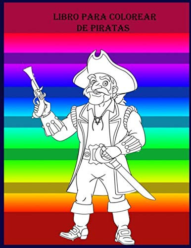 Libro Para Colorear De Piratas: Barco Pirata Cofres De Oro P