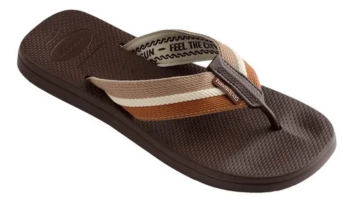 Chinelo havaianas cheap masculino couro