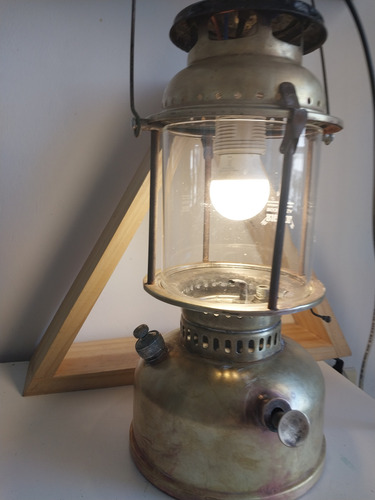 Antiguo Farol De Bronce Para Iluminacion (Usado)