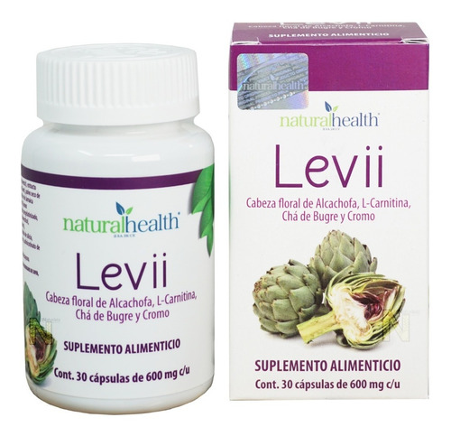 Levii (30 Caps De 600 Mg C/u) Naturalhealth Sabor Natural