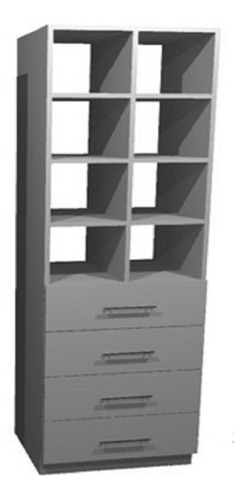 Torre Interior De Placard Mod.c4 195x60  6 Col. A Eleccion