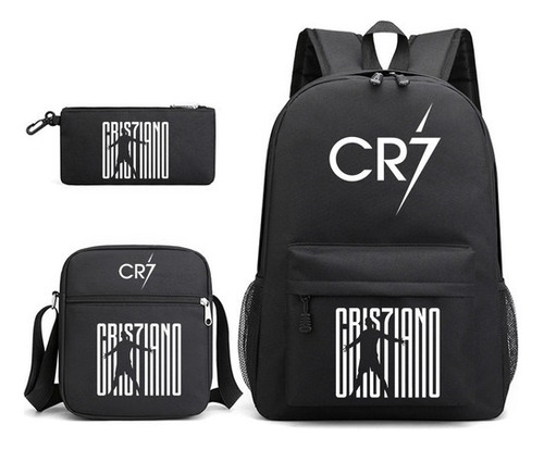 3 Pcs Mochilas De Cristiano Ronaldo Para Niños Y Niña