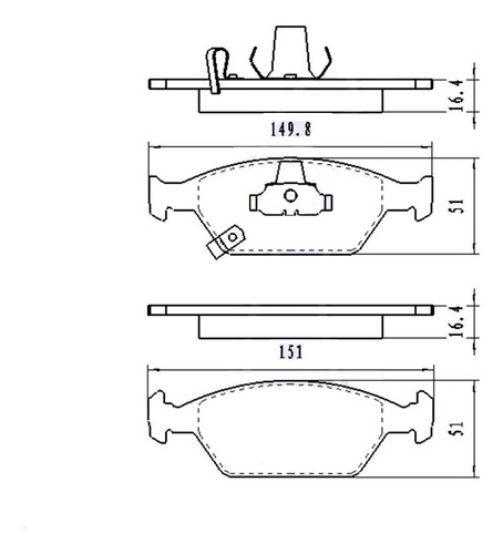 Kit Pastillas Freno Delanteras Para Honda City Fit  09 / 14 