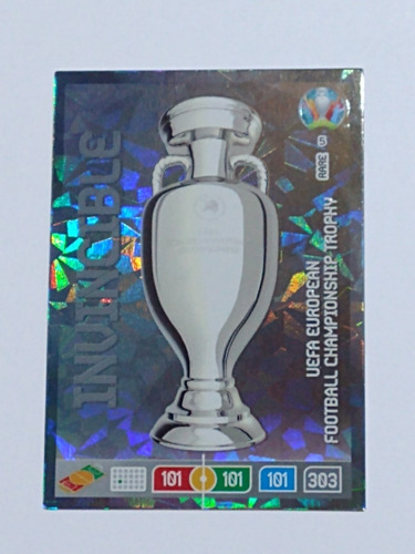 Tarjeta Rare Invincible Euro Preview 2020 Panini