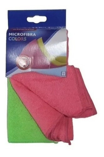 Paño Microfibra Vileda Multiuso Súper Absorbente Colores X 2