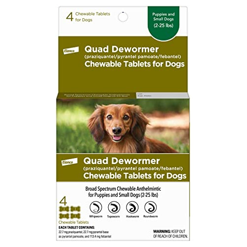 Dewormer De Quad De Elanco Para Perros Pequeños, 2-25 Dvyjz