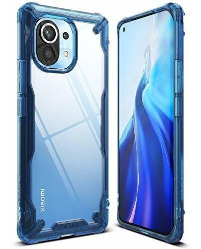 Funda Ringke Fusion-x Para Xiaomi Mi 11 - Azul Espacial