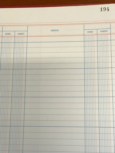 Libro Diario Mayor 15 Cuentas Debe-haber 199 Folios