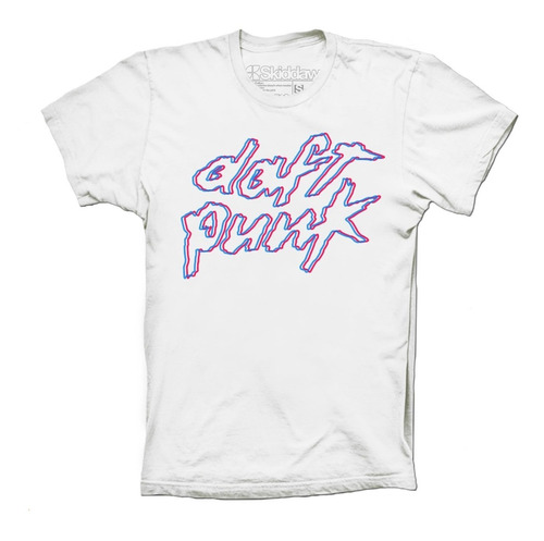 Daft Punk Playeras 3d Logo Skiddaw T-shirts