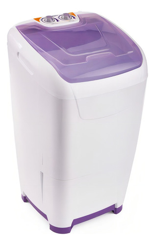 Lavarropa Semi Automatico Columbia Lsc10001 10k 7p Con Bomba Color Blanco/Violeta