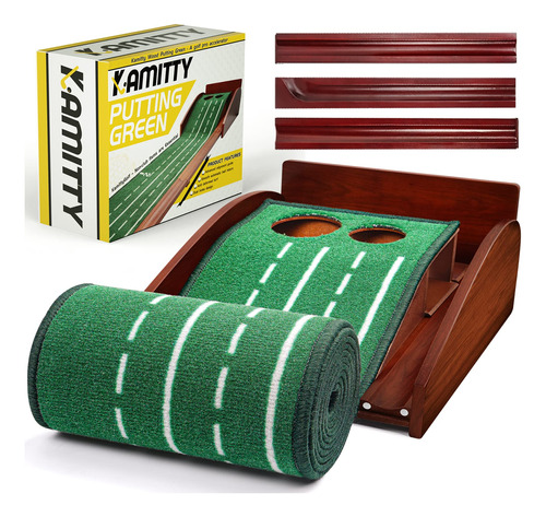 Kamitty Putting Matt Para Interiores, Madera Verde Con Retor