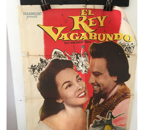 Afiche Cine Original - El Rey Bagabundo (deteriorado)