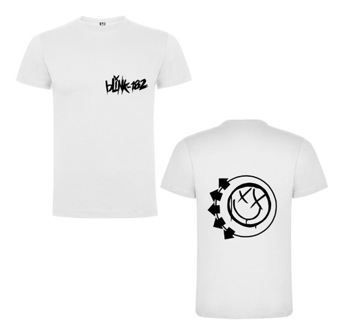 Polera Hombre Blink 182 Estampado Doble 