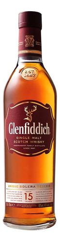 Caja De 12 Whisky Glenfiddich Single Malt 15 Años 750 Ml