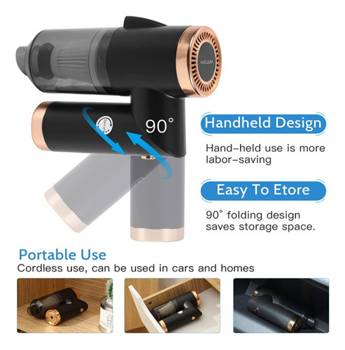 Aspirador De Mano Multiusos Para El Hogar Del Automóvil