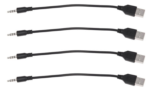 Cable Cargador Macho Usb 2.0, Conector De Audio Auxiliar De