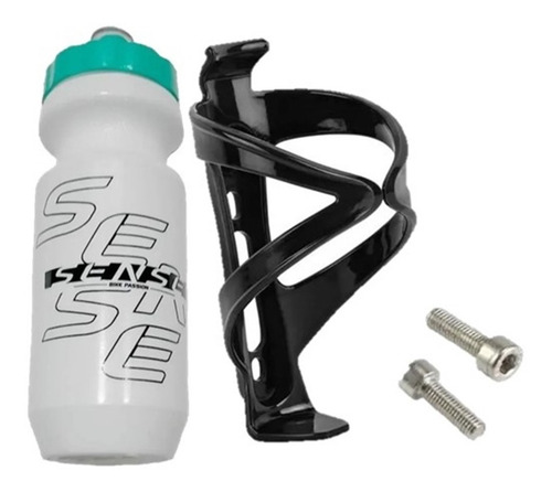Imagem 1 de 6 de Kit Suporte 15g + Garrafinha Caramanhola Sense Bike 500ml