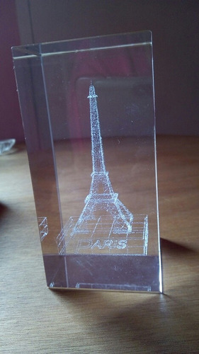 Recuerdo De La Torre Eifel De Paris En Vidrio