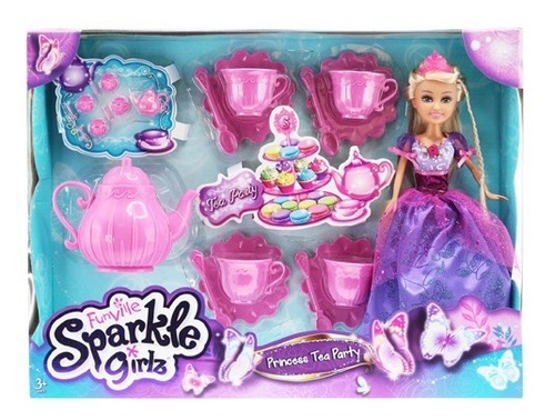 Boneca Sparkle Girlz Conjunto De Chá Dtc