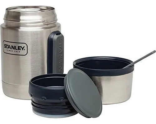 Lonchera 530 Ml+vaso Cafe Stanley+regalo Soporte -plan B Color Gris