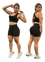 Comprar Conjunto Deportivo Atenea En Lycra Suplex Short + Top Gym