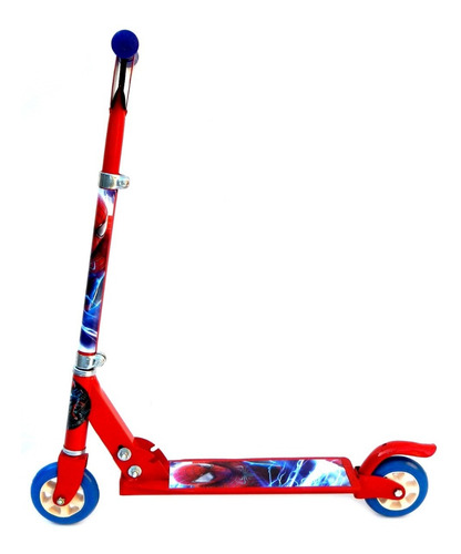 Monopatin Metalico Plegable 2 Ruedas De Goma Personaje Freno
