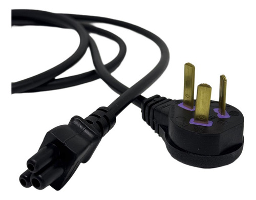 Cable Alimentación Trébol Para Fuente Cargador Notebook X 150m De Largo Negro 220v Certificado Iram