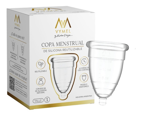 Copa Menstrual Vymel By Melisa Pereyra 100% Silicona Medica 