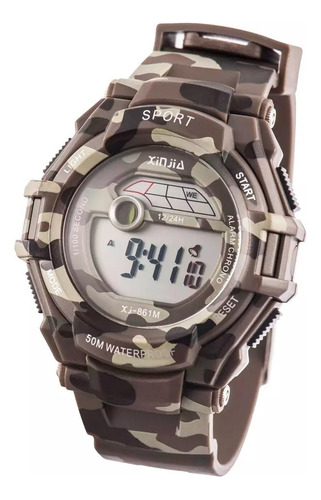 Reloj Digital Camuflado Dama / Mujer  Xinjia 861m - 5 Bar