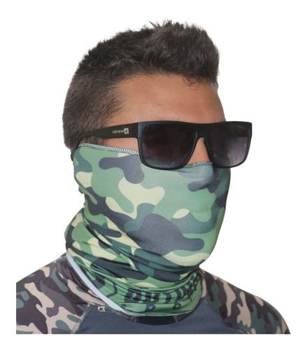 Imagem 3 de 9 de Kit 2 Buff Bandana Ciclismo Uv50 Camuflado Selva + Digital