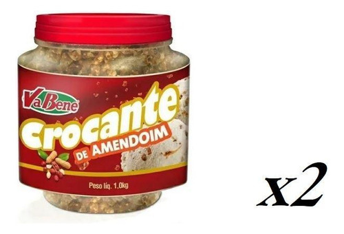 Kit 2 Crocante De Amendoim Doce Vabene 1,05kg Cada