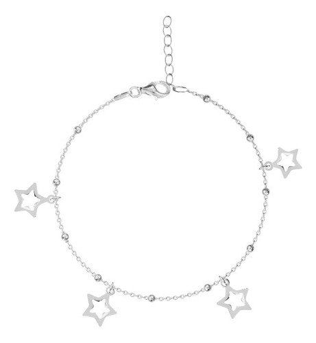 Pulsera De Dama Con Estrellas En Plata 925