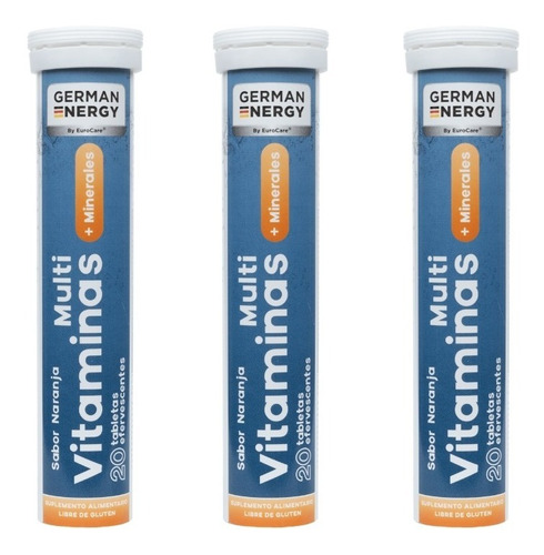 Multivitaminas + Minerales German Energy Pack 3