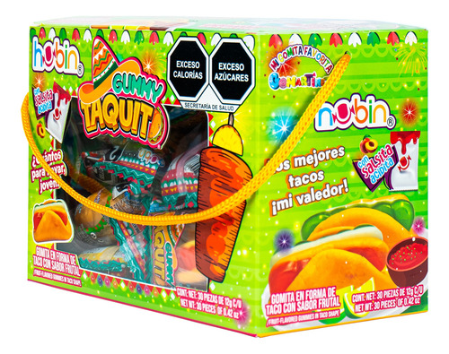 Gomita Gummy Taquito Hubin Display 30 Pza