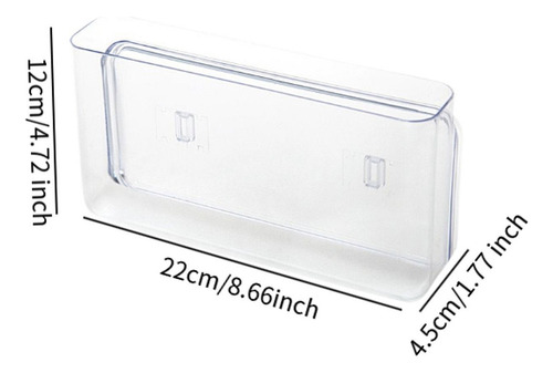 2 Organizador De Pared Compacto 22 Cm X 4,5 Cm X 12 Cm.