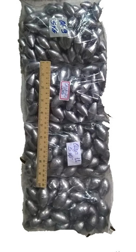 Kit Chumbadas Para Pesca -oliva- 6 Kg Tam.80,100,130,180g.