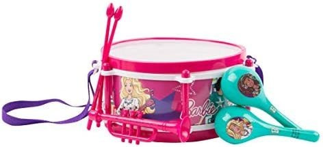 Sakar Barbie Kit De Batería De Seis Piezas Para Niños, Jugue