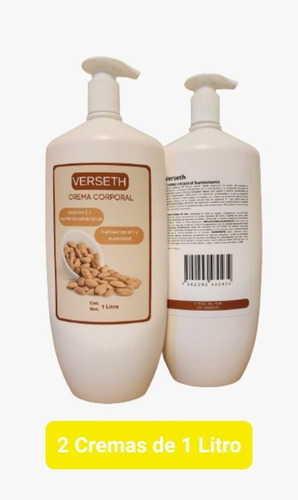 Crema Corporal Hidratante Intensiva Aceite Almendras Dulces.