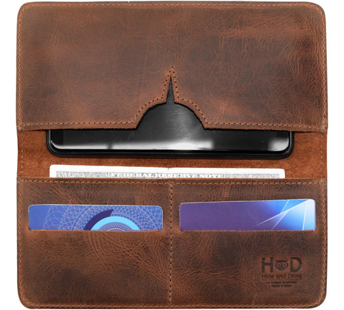 Hide & Drink, Cartera Para Teléfono Móvil Hecha A Mano Con C