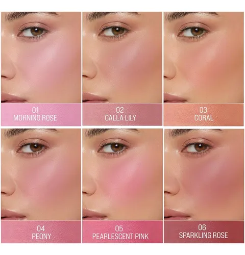 Colorete Compacto Para Mejillas Faciales Paleta De Colorete