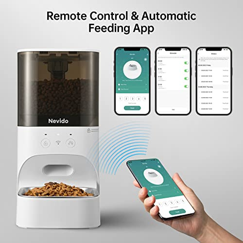 Dispensadores Automáticos De Comida Gatos, Wifi De 2.4...