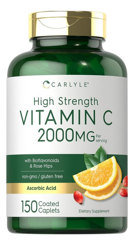 Vitamina C 2000mg 150 Unidades Importada De Ee.uu