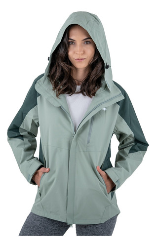 Chamarra Mujer Impermeable Para Lluvia Chaqueta Rompevientos