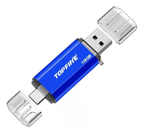 Pen Drive 128 Gb Duas Saidas Tipo C E Usb Otg