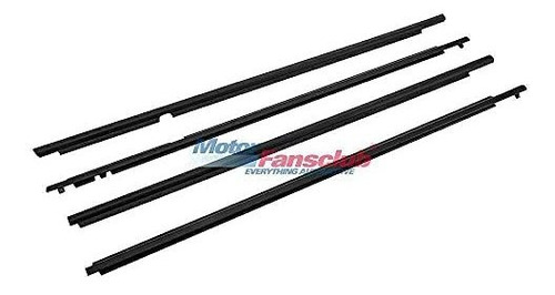 Vestiduras - Motorfansclub 4pcs Weatherstrip Window Seal Fit