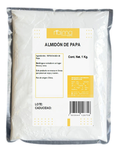 Fécula Almidón De Papa Premium 1 Kg