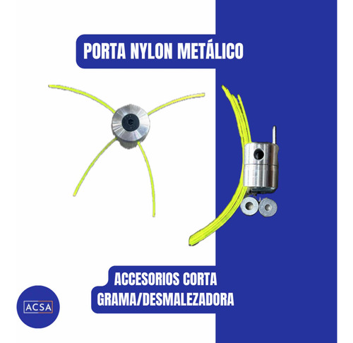 Porta Nylon Metálico, Accesorio Corta Grama/desmalezadora