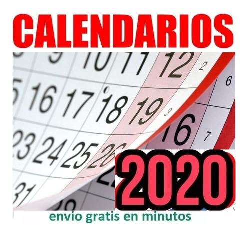 Kit Imprimible Calendarios 2020 + Fondos Hd