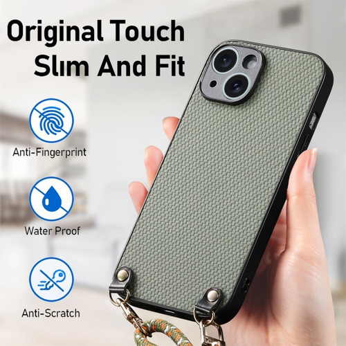 Capa Anti-riscos E Resistente Com Cordão Para iPhone 15/16